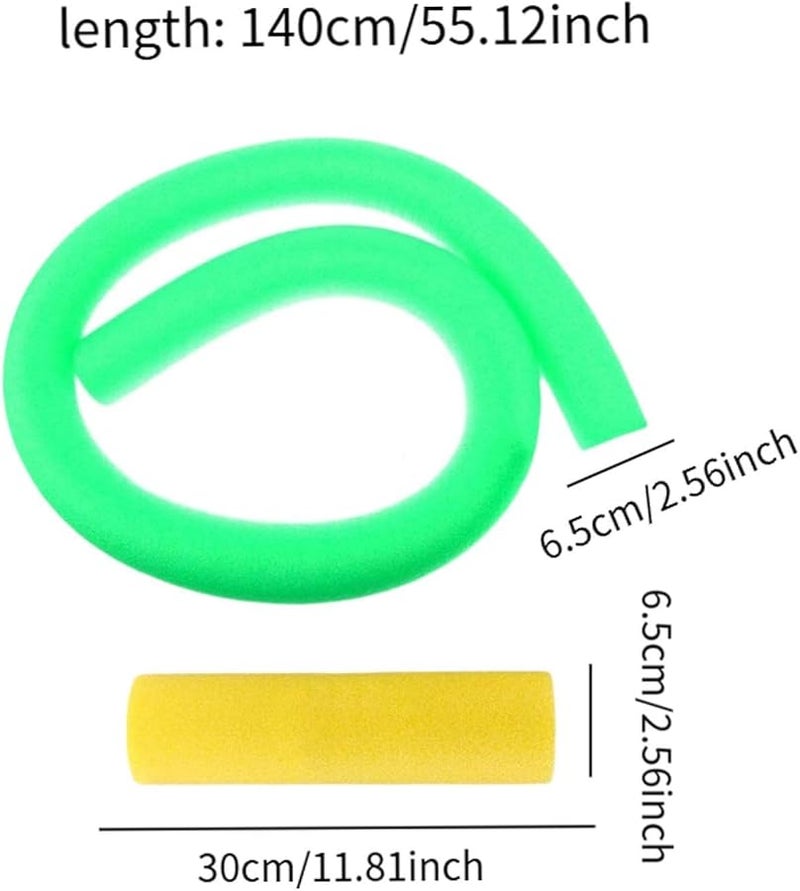 Green Yellow Pool Noodles Flexible Swim Buoyancy Sticks Outdoor Water Game Toy - Image 3